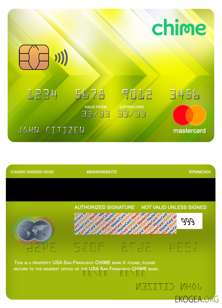 USA San Francisco CHIME banque mastercard